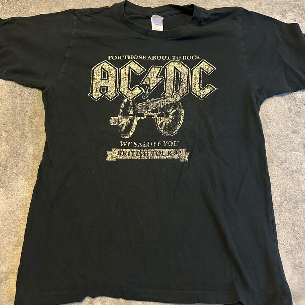 AC/DC Black Graphic T-Shirt